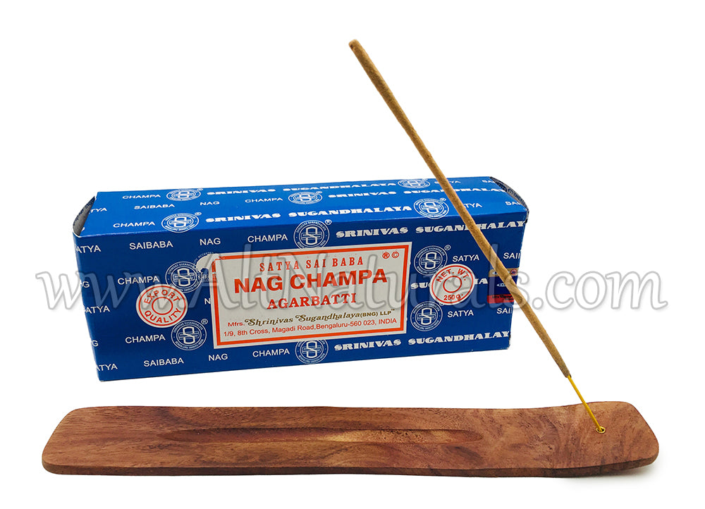 Nag Champa Bundle with Wooden Incense Tray