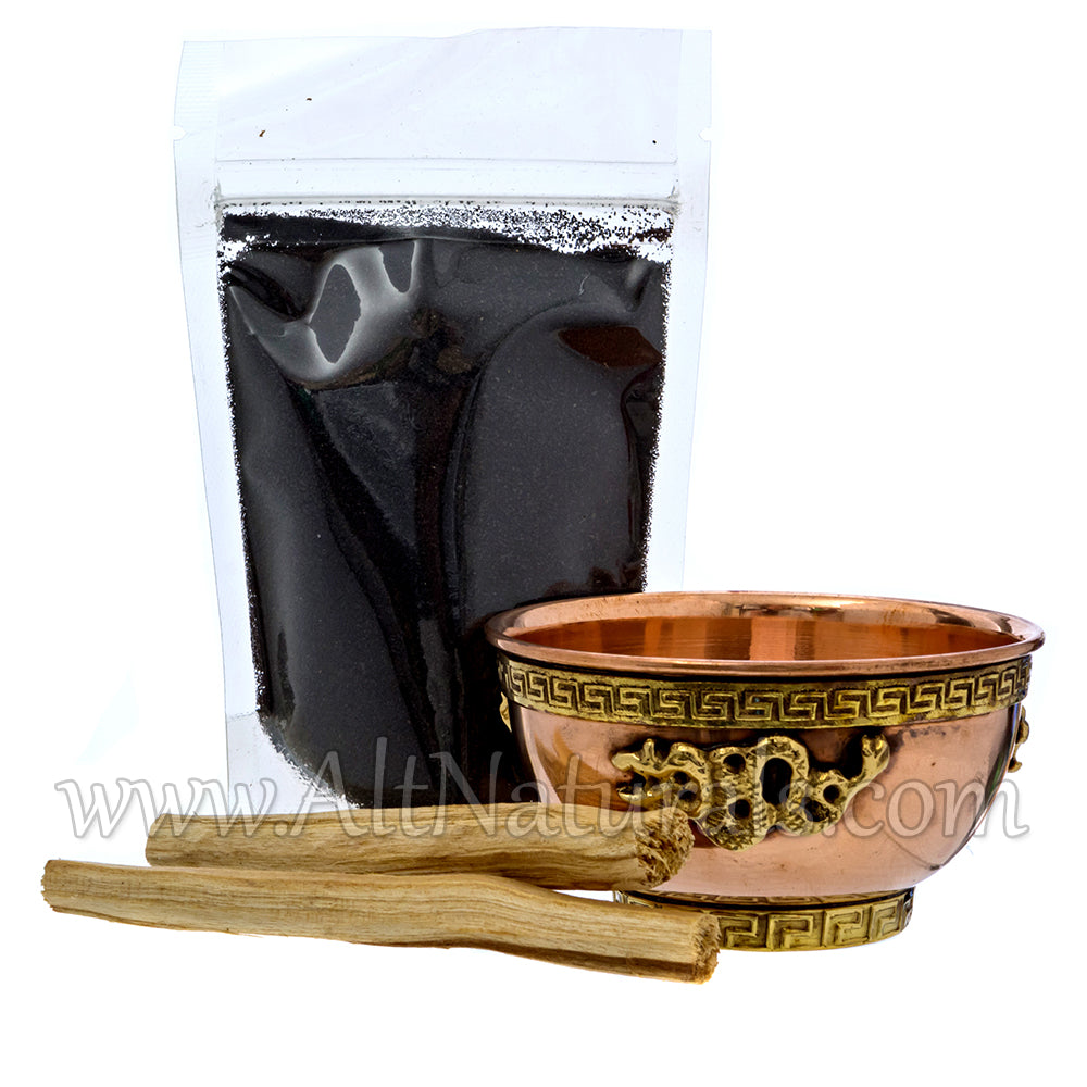 Dragon Copper Offering Bowl Kit with Palo Santo