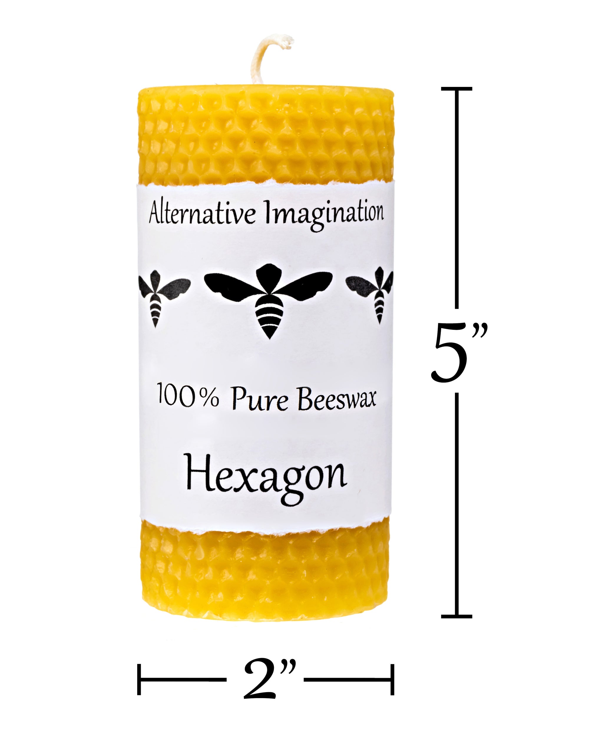 Hexagon Beeswax Candle