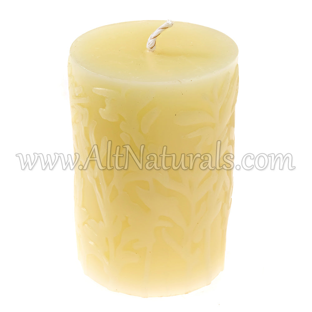 Wild Meadow Beeswax Pillar Candle