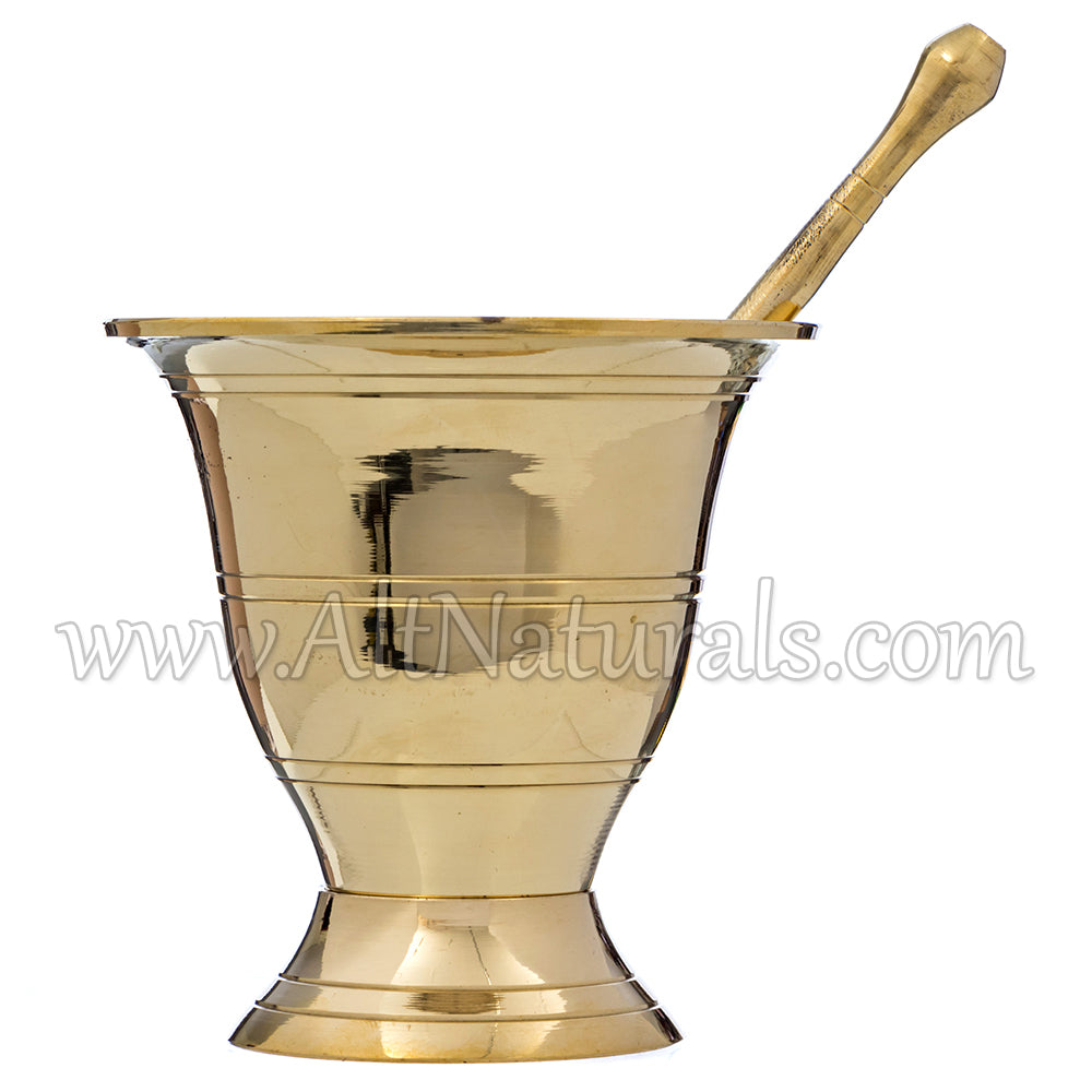 Brass Mortar and Pestles Set