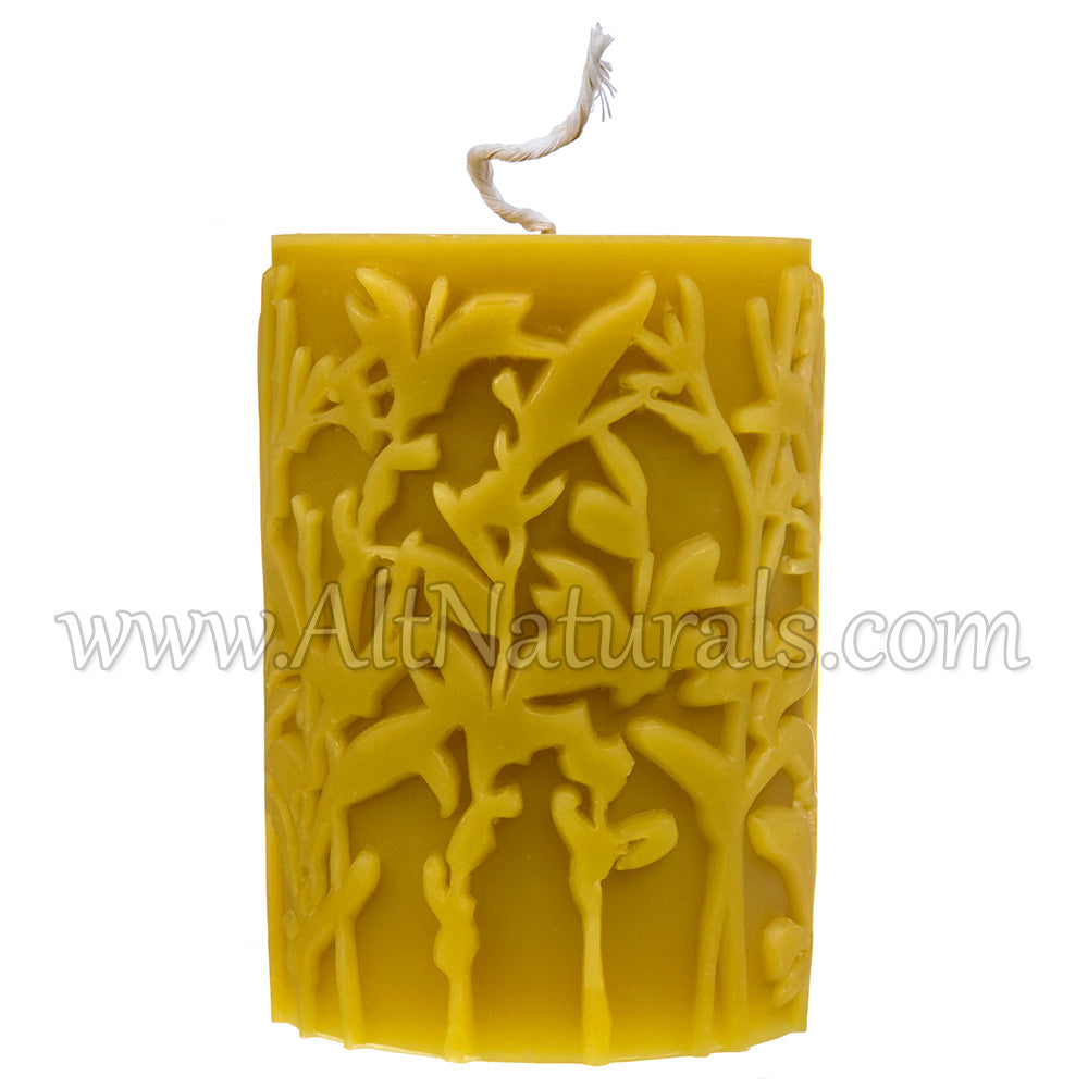 Wild Meadow Beeswax Pillar Candle